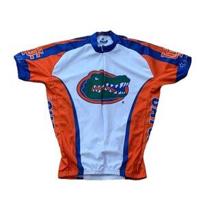 Florida Gators UF Adrenaline Promotions Cycling Jersey Large Short Sleeve NCAA